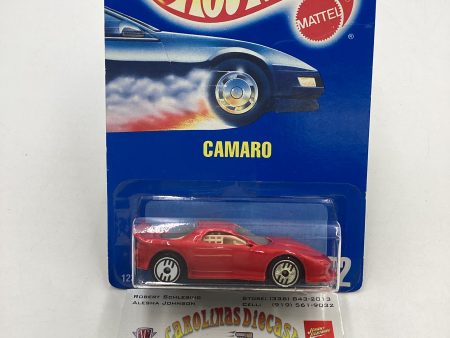 Hot Wheels Blue Card Collector No. 262 Red Camaro 240E For Sale