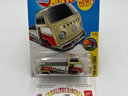 2017 Hot Wheels Art Cars #201 Volkswagen T2 Pickup Tan 96A For Cheap