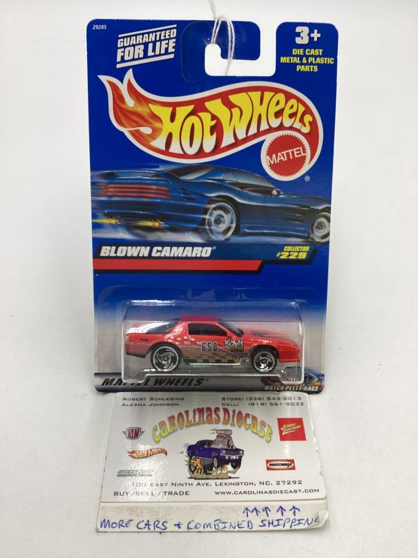 2000 Hot Wheels #229 Blown Camaro 17H For Sale