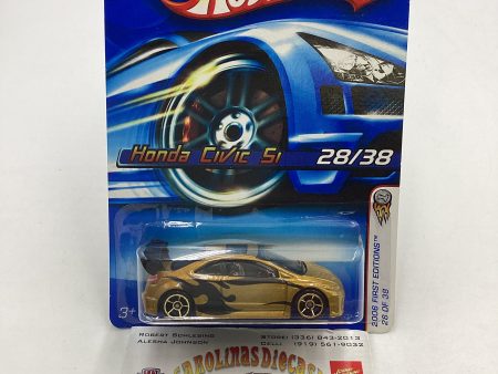 2006 Hot wheels #028 Gold Honda Civic Si 78A Online Sale