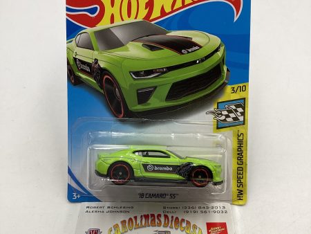 2019 Hot Wheels #26 Green 18 Camaro SS 7F For Discount