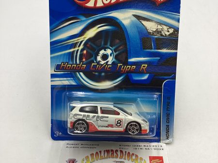 2006 Hot wheels #133 White Honda Civic Type R 77B Online Sale