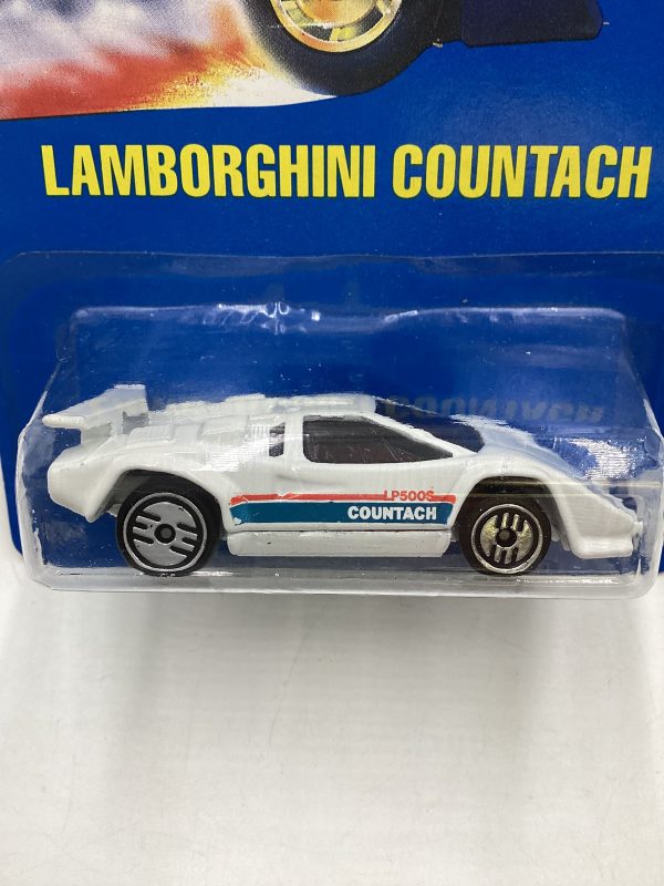 1991 Hot wheels #60 White Lamborghini Countach Online Hot Sale