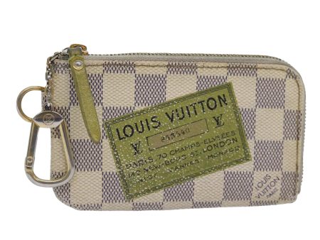 LOUIS VUITTON Damier Azur Pochette Cles Compli Coin Purse N63805  86631 Online Sale