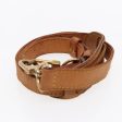 LOUIS VUITTON Adjustable Shoulder Strap Leather 36.6  -44.1   Beige Auth 92745 on Sale