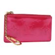 LOUIS VUITTON Vernis Pochette Cles Coin Purse Fuchsia Pink M91250  88325 Hot on Sale