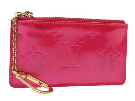 LOUIS VUITTON Vernis Pochette Cles Coin Purse Fuchsia Pink M91250  88325 Hot on Sale