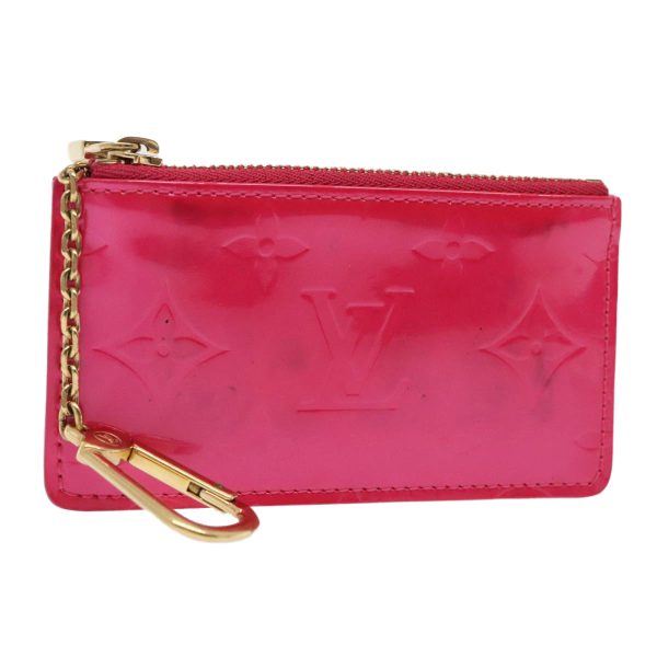 LOUIS VUITTON Vernis Pochette Cles Coin Purse Fuchsia Pink M91250  88325 Hot on Sale