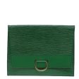 LOUIS VUITTON Epi Jena Clutch Bag Green M52724  78574 Discount