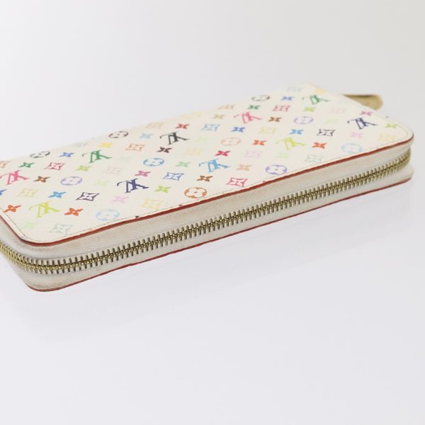 LOUIS VUITTON Monogram Multicolor Zippy Wallet White M60241  92281 For Cheap