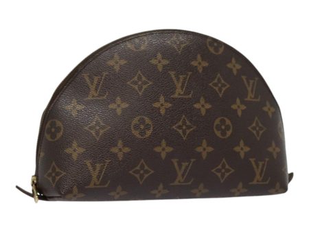 LOUIS VUITTON Monogram Trousse Demi Ronde Cosmetic Pouch M47520  90331 Discount