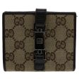 GUCCI GG Canvas Jackie Wallet Leather Beige 05479 fm2637 Online