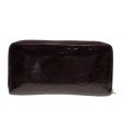 LOUIS VUITTON Monogram Vernis Zippy Wallet Wallet Amarante M93522  91023 Sale