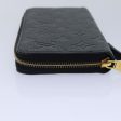 LOUIS VUITTON Monogram Empreinte Zippy Wallet Black M61864  89010A Online