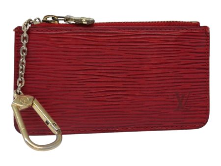 LOUIS VUITTON Epi Pochette Cles Coin Purse Red M63807  89105 Hot on Sale