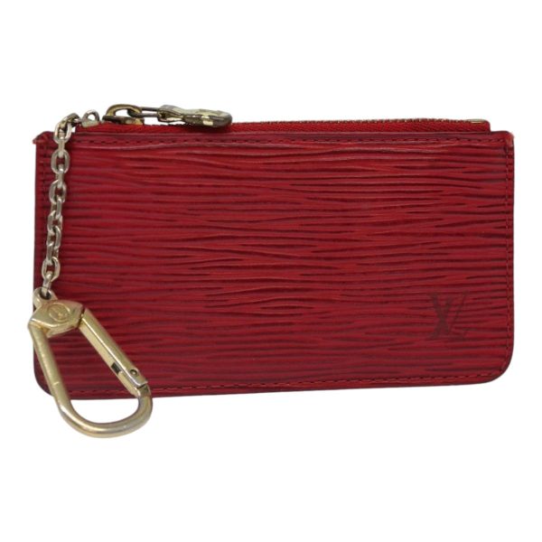 LOUIS VUITTON Epi Pochette Cles Coin Purse Red M63807  89105 Hot on Sale