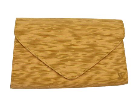 LOUIS VUITTON Epi Art Deco Clutch Bag Yellow M52639  86032 Discount