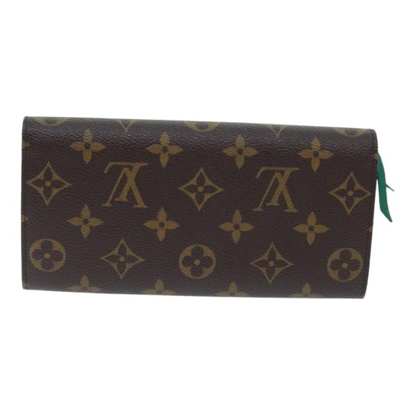 LOUIS VUITTON Monogram Portefeuille Emilie Long Wallet Green M60137 Auth 91912 Hot on Sale