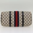 GUCCI GG Canvas Sherry Line Boston Bag Gray Red Navy 54384 For Cheap