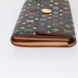 LOUIS VUITTON Multicolor Pochette Porte Monnaie Credit Black M60005 Auth 90393 Online Hot Sale