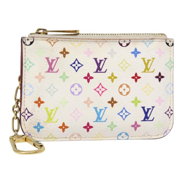 LOUIS VUITTON Multicolor Pochette Cles NM Coin Purse White M93734  88038 Supply