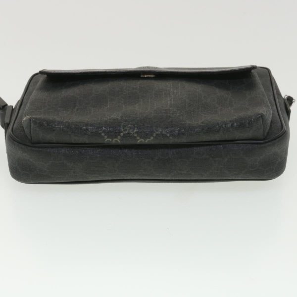 GUCCI GG Canvas Clutch Bag PVC Leather Black 162784 ki2694 Online now