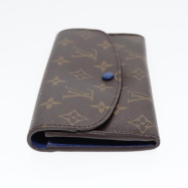 LOUIS VUITTON Monogram Portefeuille Emily Long Wallet Blue M60138  90035 For Cheap