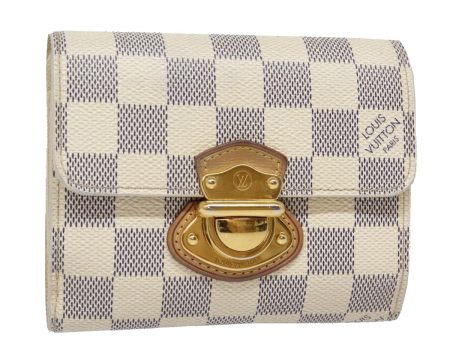 LOUIS VUITTON Damier Azur Portefeuille Koala Trifold Wallet N60013 Auth 91913 Hot on Sale