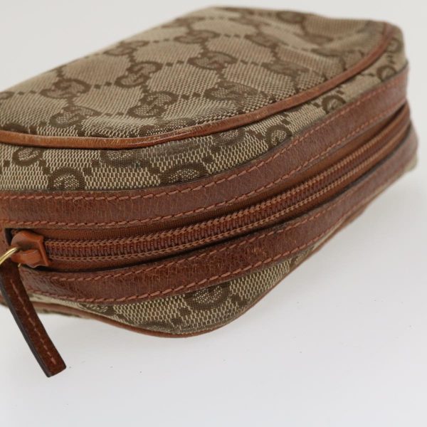 GUCCI GG Canvas Pouch Beige 120978 36673 on Sale