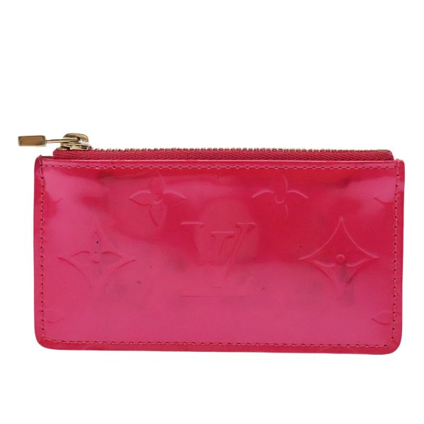 LOUIS VUITTON Vernis Pochette Cles Coin Purse Fuchsia Pink M91250  88325 Hot on Sale