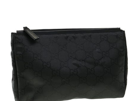 GUCCI GG Canvas Clutch Bag Black ki2143 For Cheap