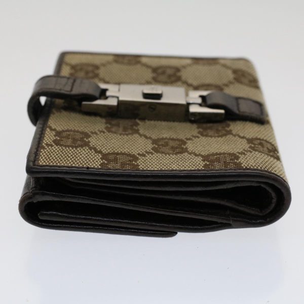 GUCCI GG Canvas Jackie Wallet Leather Beige 05479 fm2637 Online