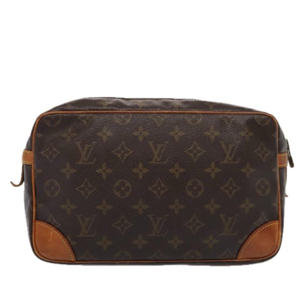 LOUIS VUITTON Monogram Compiegne 28 Clutch Bag M51845  88593 For Cheap