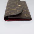 LOUIS VUITTON Monogram Portefeuille Emilie Wallet Pink M60697  93568 Fashion