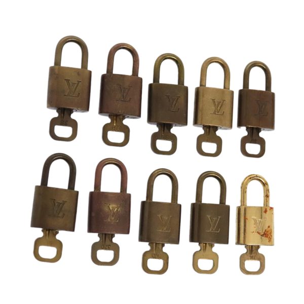 LOUIS VUITTON Padlock 10set metal Gold Tone  89071 Online Hot Sale