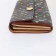 LOUIS VUITTON Multicolor Pochette Porte Monnaie Credit Black M60005 Auth 90393 Online Hot Sale