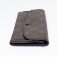 LOUIS VUITTON Monogram Portefeuille Emily Long Wallet Blue M60138  90035 For Cheap