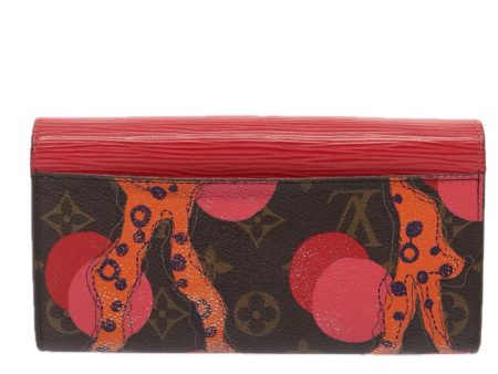 LOUIS VUITTON Epi Monogram La Mage Portefeiulle Sarah Red M60938  90252 Supply