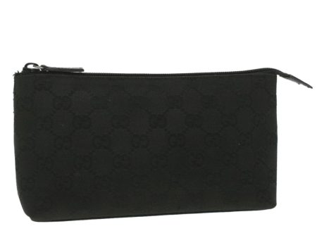 GUCCI GG Canvas Pouch Black 115238 37330 Sale