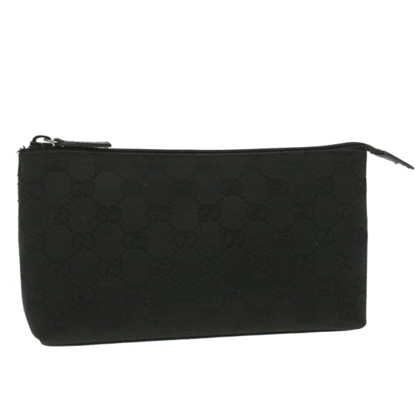 GUCCI GG Canvas Pouch Black 115238 37330 Sale