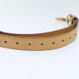 LOUIS VUITTON Adjustable Shoulder Strap Leather 35  -42.1   Beige  91873 Fashion