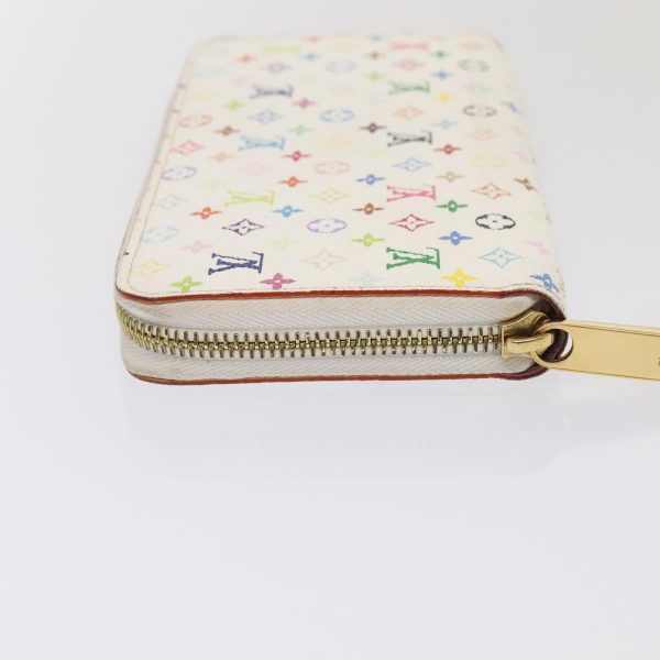 LOUIS VUITTON Monogram Multicolor Zippy Wallet White M60241  92281 For Cheap