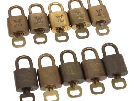 LOUIS VUITTON Padlock 10set metal Gold Tone  86670 Online Hot Sale