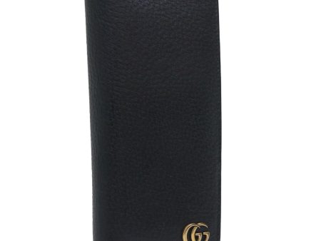 GUCCI GG Marmont Wallet Leather Black am4987 Supply