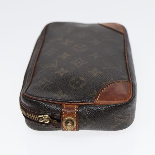 LOUIS VUITTON Monogram Marly Dragonne PM Clutch Bag M51827  th5252 Fashion