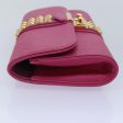 LOUIS VUITTON Monogram Pochette Courtney Bag Embossed leather Pink Auth yk14516A Online Sale