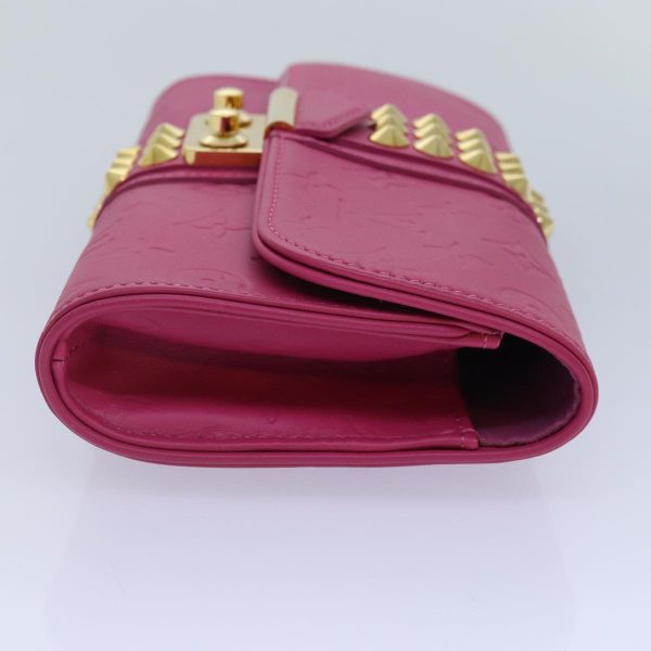 LOUIS VUITTON Monogram Pochette Courtney Bag Embossed leather Pink Auth yk14516A Online Sale