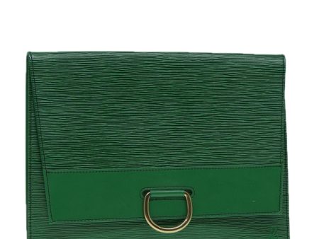 LOUIS VUITTON Epi Jena Clutch Bag Green M52724  78574 Discount