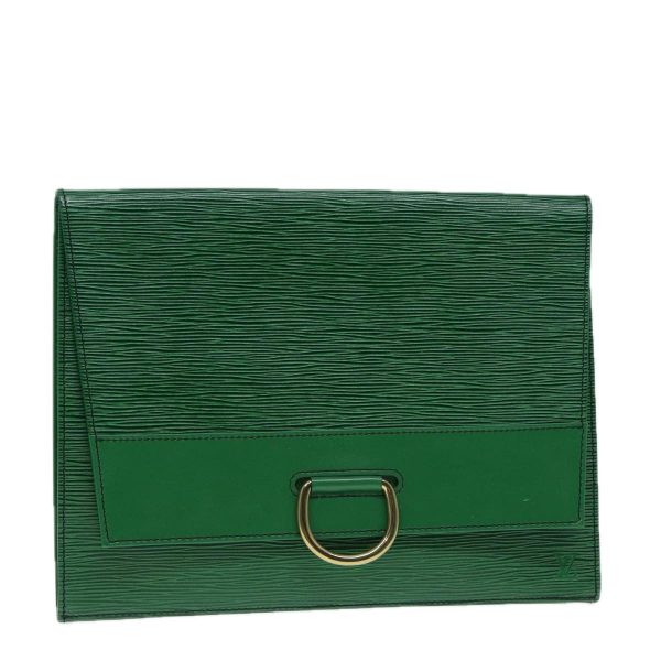 LOUIS VUITTON Epi Jena Clutch Bag Green M52724  78574 Discount