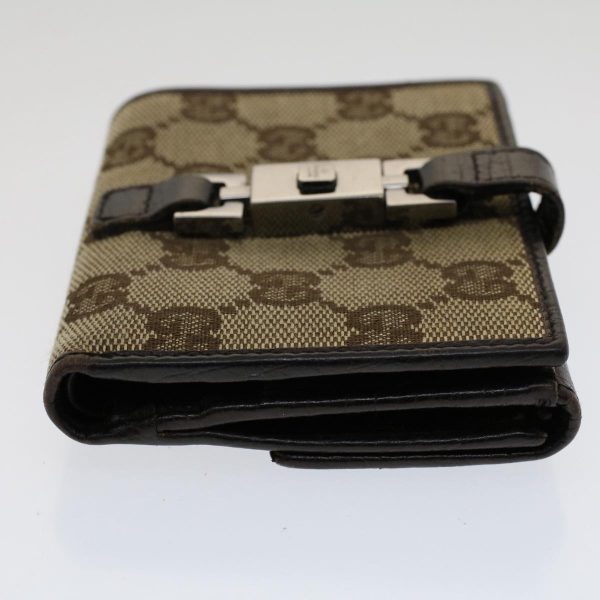 GUCCI GG Canvas Jackie Wallet Leather Beige 05479 fm2637 Online